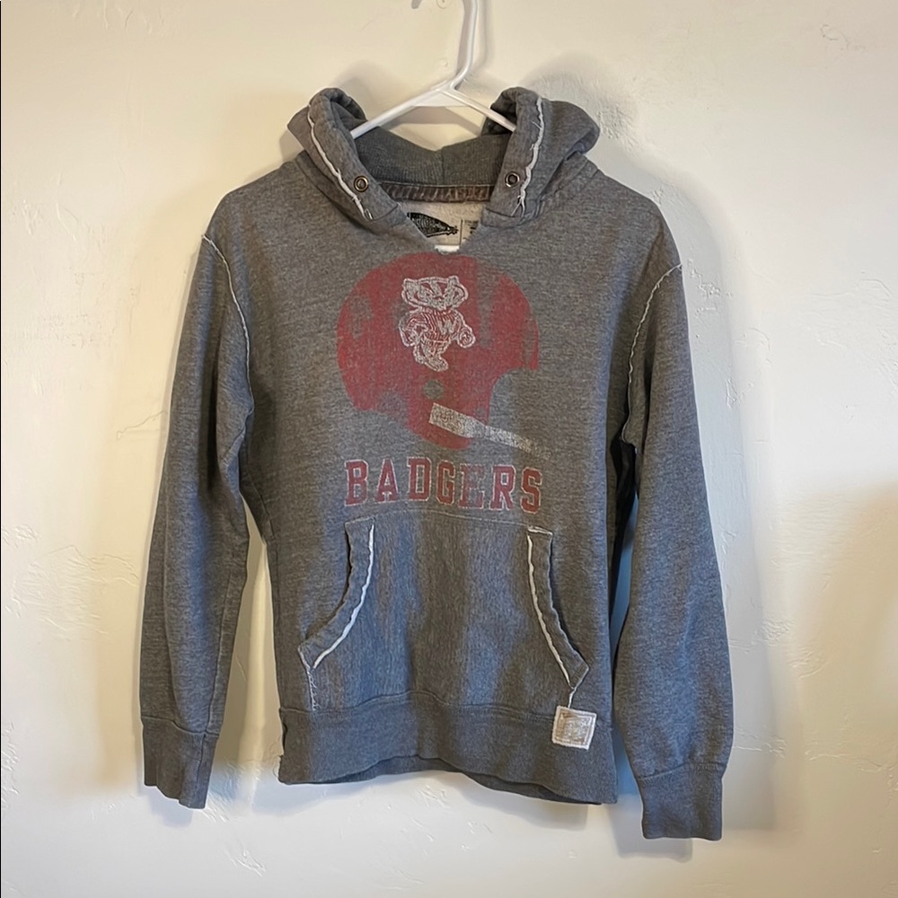 Gray Replay Hoodie - UW Badgers